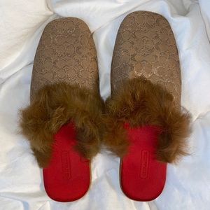 Authentic coach slippers
